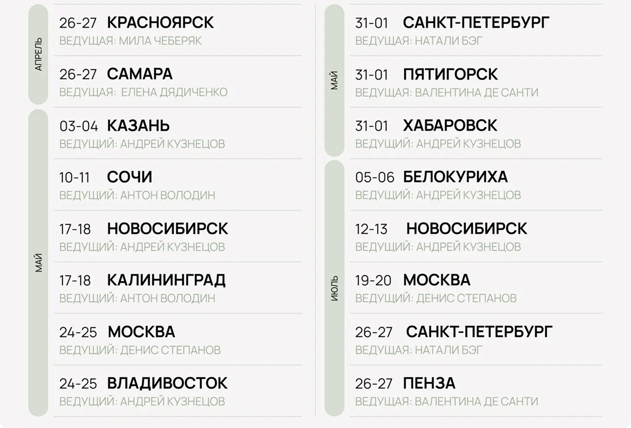 Тур по России 2